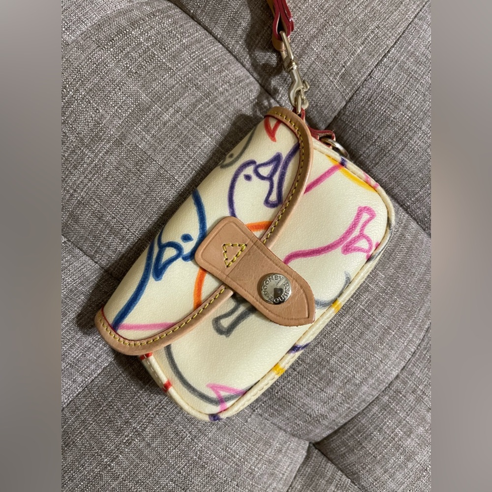 Dooney & Burke Multicolor Duck Wristlet